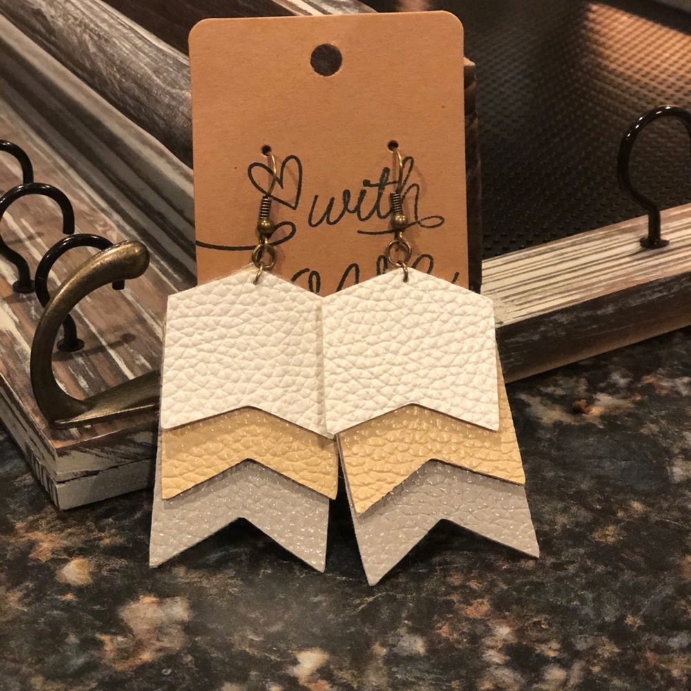 Leather earrings